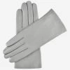 Isabella (dark Grey) - Italian Lambskin Leather Gloves With Cashmere Lining