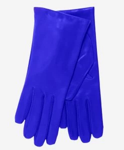 Isabella (rylblue) - Italian Lambskin Leather Gloves With Cashmere Lining