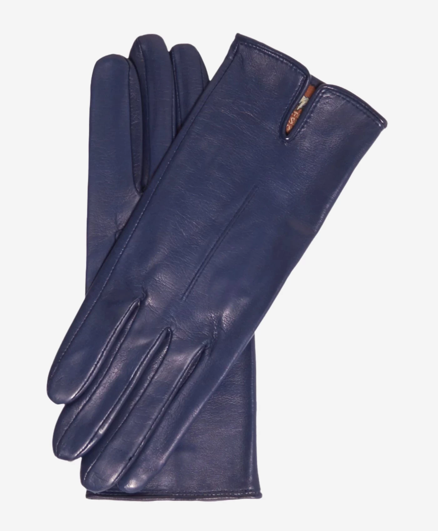 Margherita (navy) - Italian Lambskin Leather Gloves With Cashmere Lining 1 Margherita (navy) - Italian Lambskin Leather Gloves With Cashmere Lining